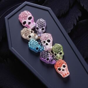 SUGAR SKULL MULTI COLOR BROOCH